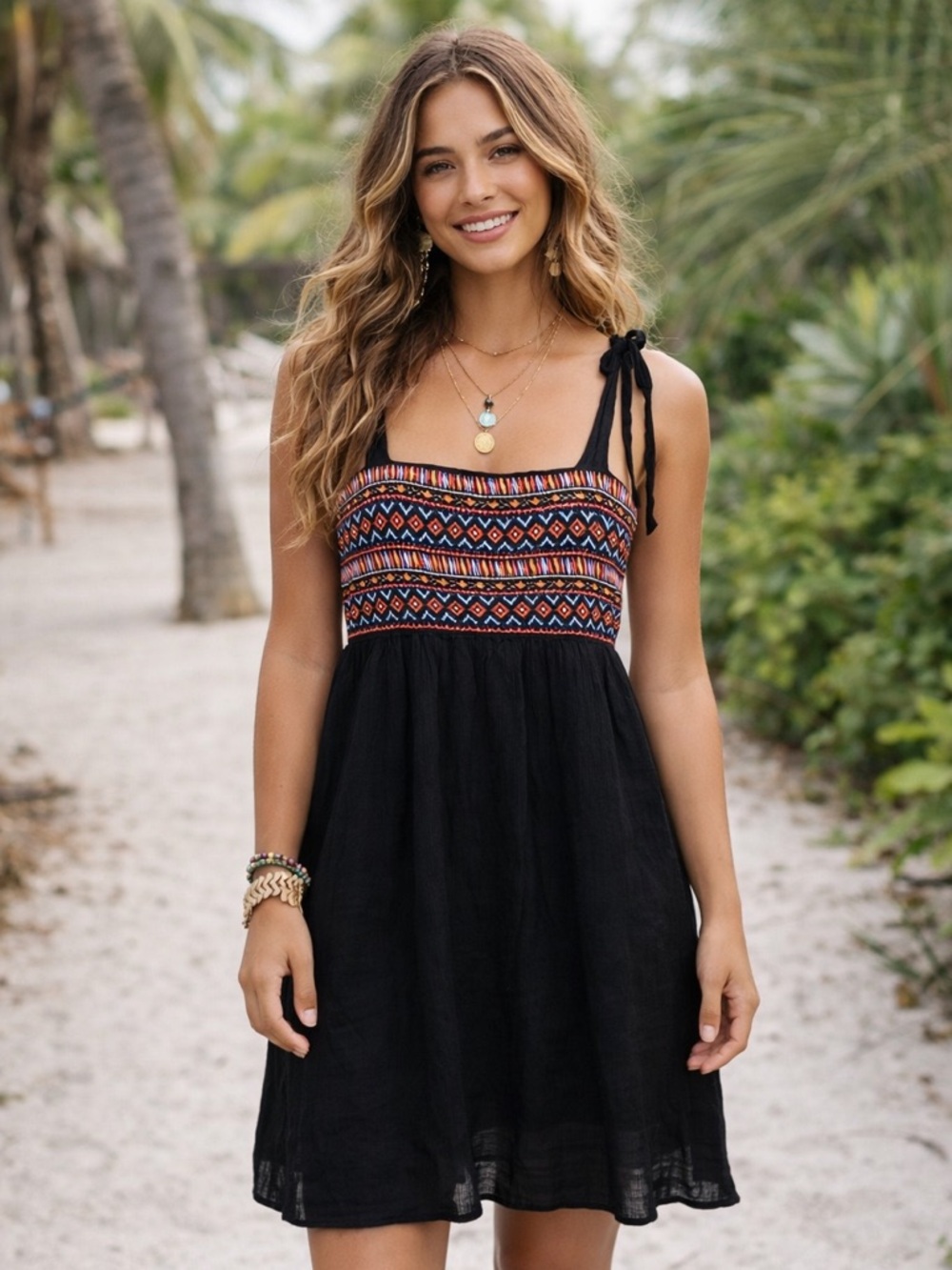 🌈 Savanna Jane Embroidered Boho Dress | Size 1X